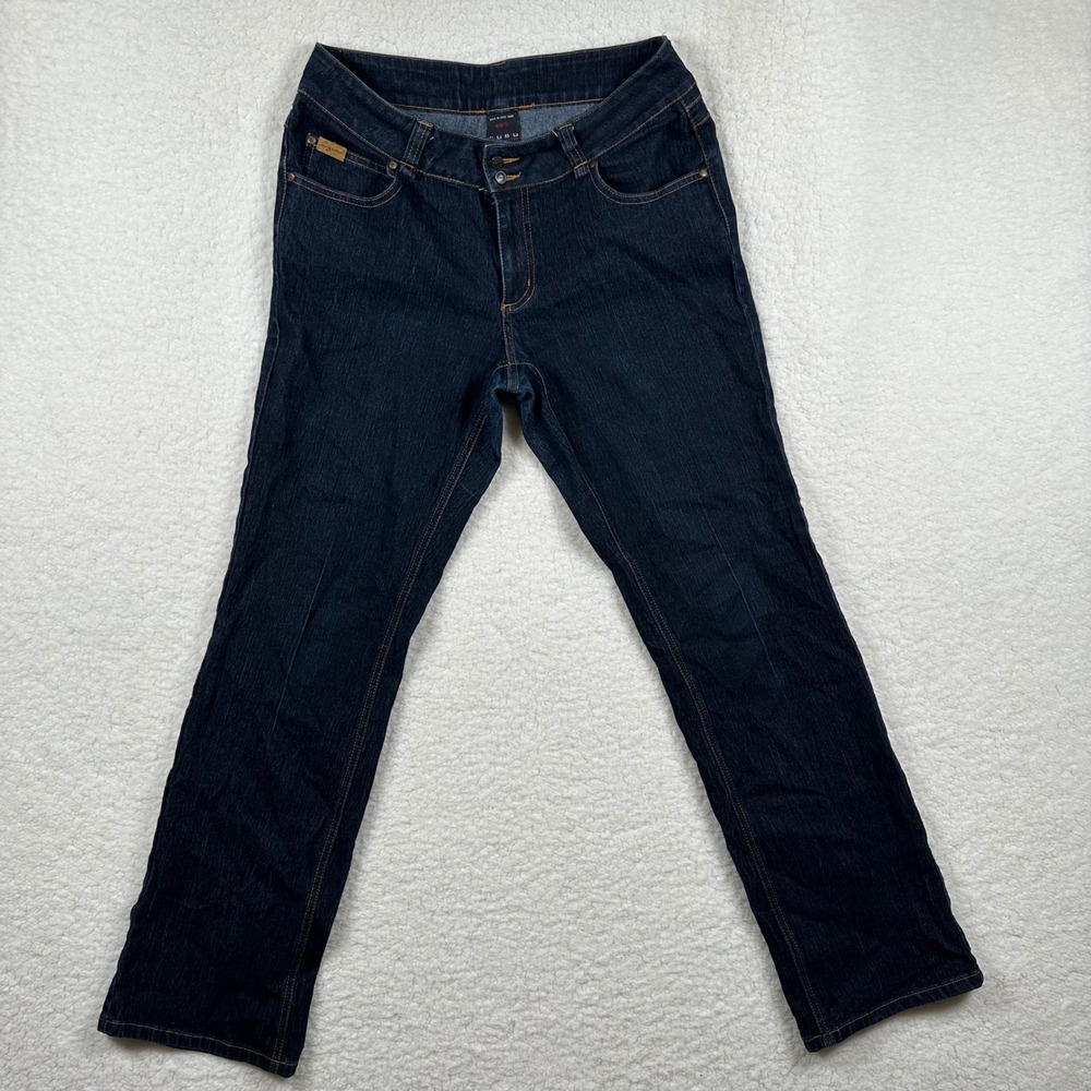 Vintage FUBU The Collection Dark Wash Blue Straight Leg Jeans W11/12 Y2K 90s